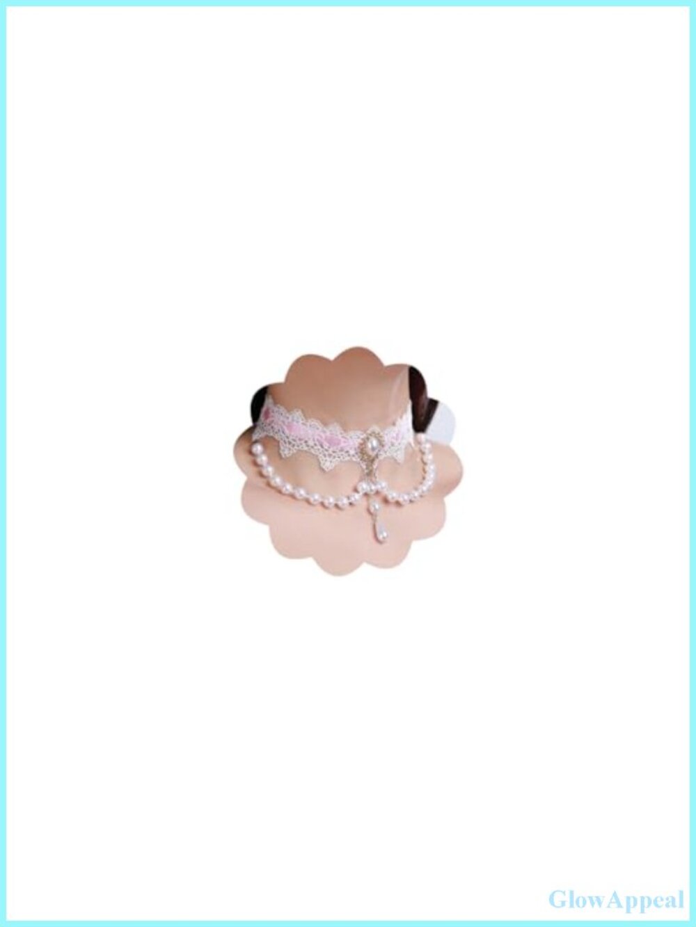 Xerling White Lace Choker Necklace Vintage Pearl Gothic Victorian Lolita Bridal
